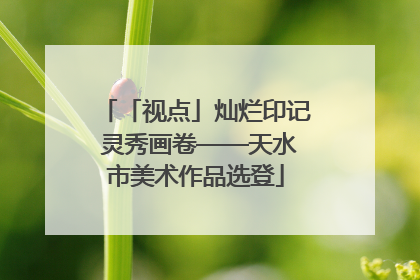 「视点」灿烂印记 灵秀画卷——天水市美术作品选登