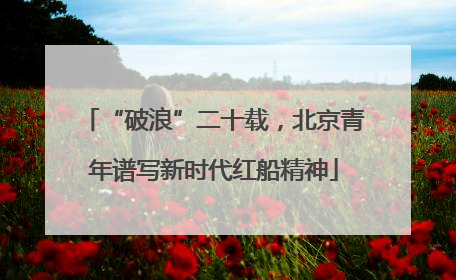 “破浪”二十载，北京青年谱写新时代红船精神
