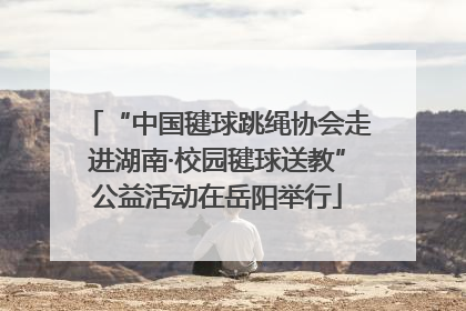 “中国毽球跳绳协会走进湖南·校园毽球送教”公益活动在岳阳举行