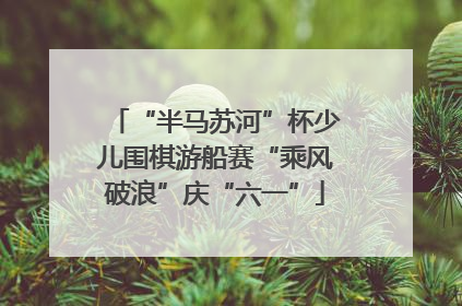 “半马苏河”杯少儿围棋游船赛“乘风破浪”庆“六一”