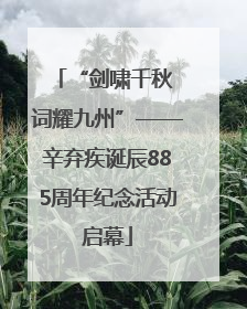 “剑啸千秋 词耀九州”——辛弃疾诞辰885周年纪念活动启幕