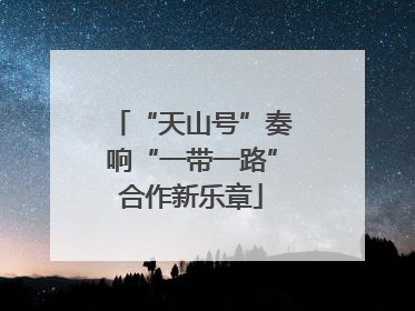 “天山号”奏响“一带一路”合作新乐章