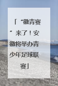 “徽青赛”来了！安徽将举办青少年足球联赛