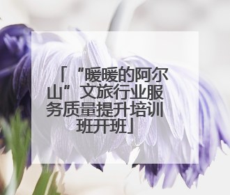 “暖暖的阿尔山”文旅行业服务质量提升培训班开班