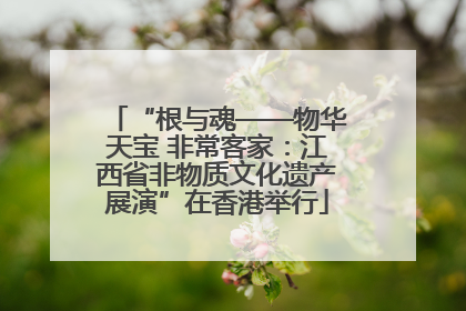 “根与魂——物华天宝 非常客家：江西省非物质文化遗产展演”在香港举行
