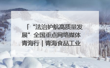 “法治护航高质量发展”全国重点网络媒体青海行｜青海食品工业协会：架起“青字号”美食的产业化桥梁