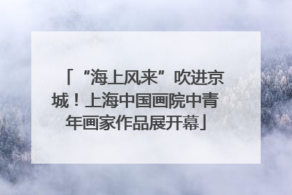 “海上风来”吹进京城！上海中国画院中青年画家作品展开幕