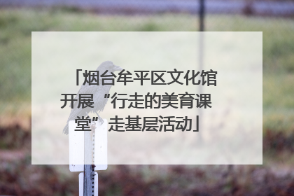 烟台牟平区文化馆开展“行走的美育课堂”走基层活动