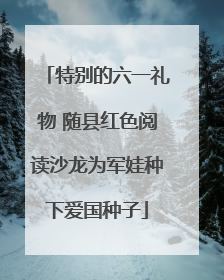 特别的六一礼物 随县红色阅读沙龙为军娃种下爱国种子