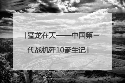 猛龙在天——中国第三代战机歼10诞生记
