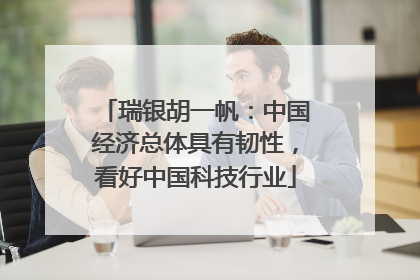 瑞银胡一帆：中国经济总体具有韧性，看好中国科技行业