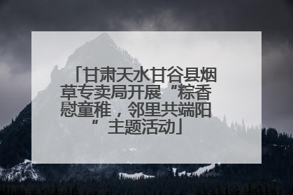 甘肃天水甘谷县烟草专卖局开展“粽香慰童稚，邻里共端阳”主题活动