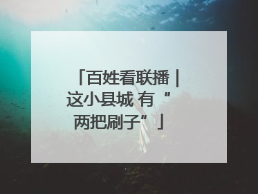 百姓看联播｜这小县城 有“两把刷子”