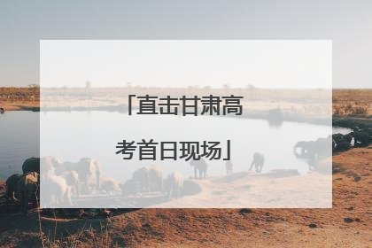 直击甘肃高考首日现场