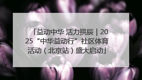 益动中华 活力拱辰｜2025“中华益动行”社区体育活动（北京站）盛大启动