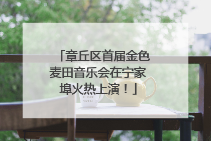 章丘区首届金色麦田音乐会在宁家埠火热上演！