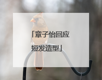 章子怡回应短发造型