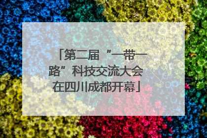 第二届“一带一路”科技交流大会在四川成都开幕