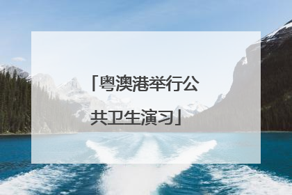 粤澳港举行公共卫生演习