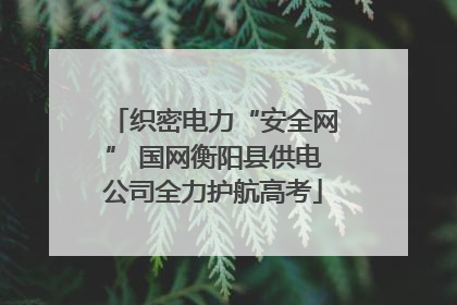 织密电力“安全网” 国网衡阳县供电公司全力护航高考