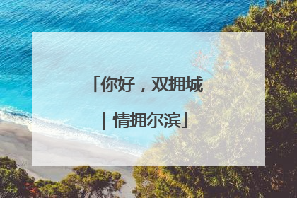 你好，双拥城｜情拥尔滨