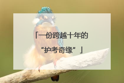 一份跨越十年的“护考奇缘”
