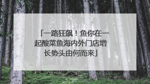 一路狂飙！鱼你在一起酸菜鱼海内外门店增长势头由何而来