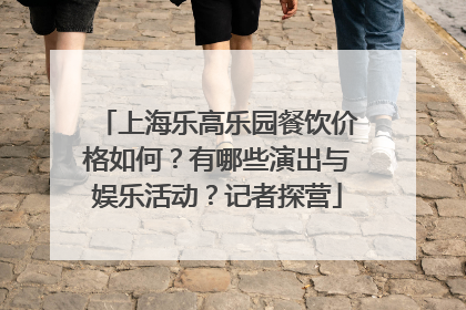 上海乐高乐园餐饮价格如何？有哪些演出与娱乐活动？记者探营