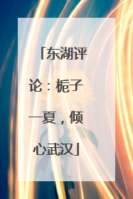 东湖评论：栀子一夏，倾心武汉