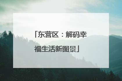 东营区：解码幸福生活新图景