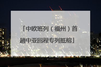中欧班列（福州）首趟中亚回程专列抵榕