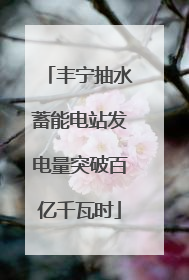 丰宁抽水蓄能电站发电量突破百亿千瓦时