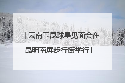 云南玉昆球星见面会在昆明南屏步行街举行