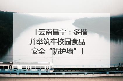云南昌宁：多措并举筑牢校园食品安全“防护墙”