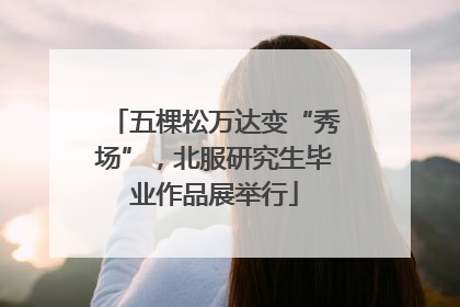 五棵松万达变“秀场”，北服研究生毕业作品展举行