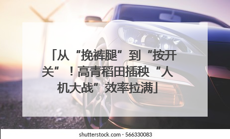 从“挽裤腿”到“按开关”！高青稻田插秧“人机大战”效率拉满