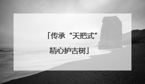 传承“天把式” 精心护古树