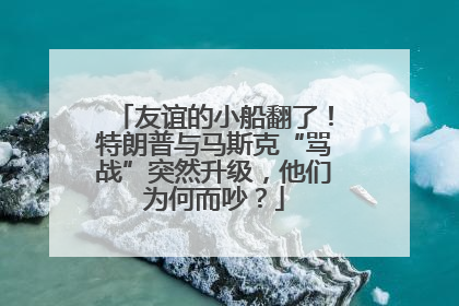 友谊的小船翻了！特朗普与马斯克“骂战”突然升级，他们为何而吵？