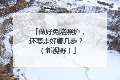 做好免陪照护，还要走好哪几步？（新视野）