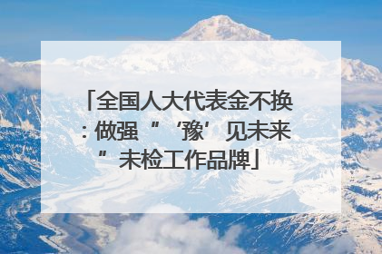 全国人大代表金不换：做强“‘豫’见未来”未检工作品牌