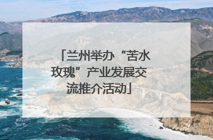 兰州举办“苦水玫瑰”产业发展交流推介活动