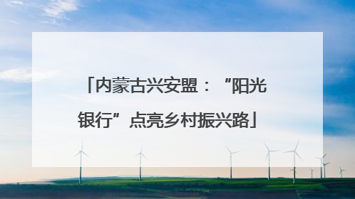 内蒙古兴安盟：“阳光银行”点亮乡村振兴路