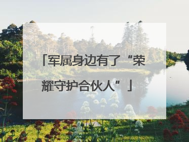 军属身边有了“荣耀守护合伙人”