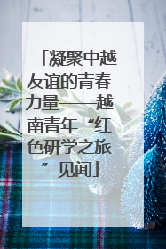 凝聚中越友谊的青春力量——越南青年“红色研学之旅”见闻