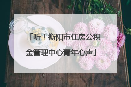 听！衡阳市住房公积金管理中心青年心声