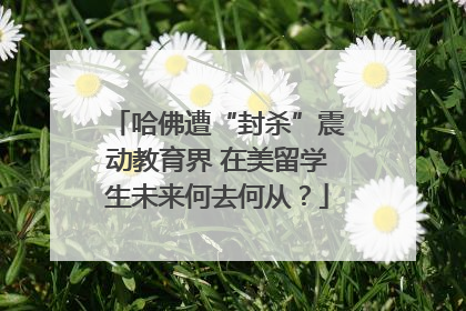 哈佛遭“封杀”震动教育界 在美留学生未来何去何从？