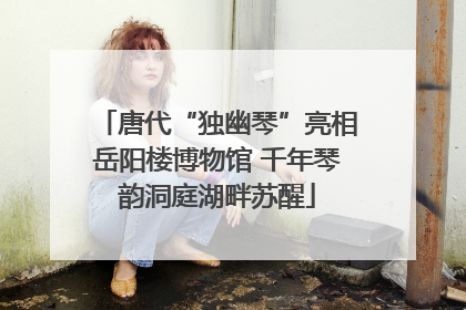 唐代“独幽琴”亮相岳阳楼博物馆 千年琴韵洞庭湖畔苏醒