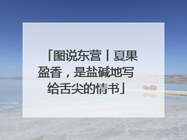 图说东营丨夏果盈香，是盐碱地写给舌尖的情书