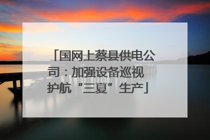 国网上蔡县供电公司：加强设备巡视 护航“三夏”生产