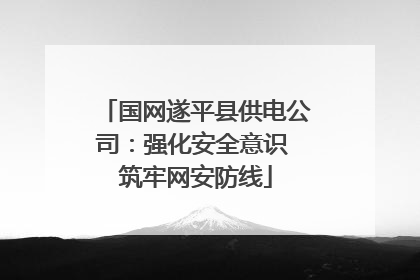 国网遂平县供电公司：强化安全意识 筑牢网安防线